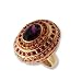 Beyond Rings "Bouquet" Purple Pave Set Gold Tone Cocktail Ring, Size 7