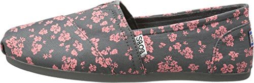 BOBS from Skechers Women's Plush Chronicles Flat, Charcoal, 7 M US