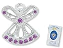 MARCH AQUAMARINE Birthstone Wings & Wishes Angel Tac Pin
