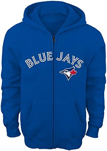 MLB Toronto Blue Jays Youth Boys 8-20 Full Zip Fleece-S (8)
