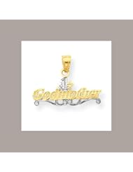 10k & Rhodium #1 Godmother Charm