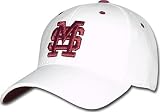 Mississippi State Bulldogs White One-Fit Hat