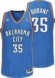 NBA Men's Oklahoma City Thunder Kevin Durant Revolution 30 Road Swingman Jersey (Blue, Small)