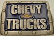 Chevy Truck Enamel Pewter Belt Buckle, Licensed Buckle