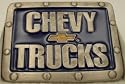 Chevy Truck Enamel Pewter Belt Buckle, Licensed Buckle