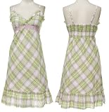 RAVIYA Plaid Cotton Dress W/ Lurex
