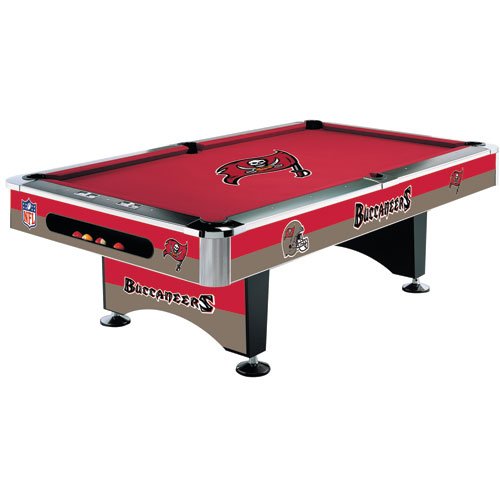 Tampa Bay Buccaneers Team Logo 8 Foot Pool Table WITH Logo Felt