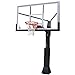 Barbarian Basketball Systems Fixed In Ground Basketball Goal with Thick Acrylic Backboard (60.5-Inch)