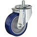 E.R. Wagner Americaster Stem Caster, Swivel, Dust Cover, Polyurethane on Polyolefin Wheel