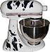 Cow Spots Double Decal Flame Kit black, designed to fit all KitchenAid stand mixers, including Pro 600, Artisan, Ultra Power, 4, 5, 6 qt quart mixers, without accessory interference. Eligible for FREE SUPER SAVER SHIPPING ON ORDERS OVER $25