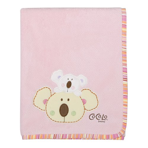 CoCaLo Tropical Punch Appliquéd Sherpa Blanket