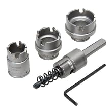 Greenlee 655 Kwik Change Stainless Steel Hole Cutter Kit, 5 Piece