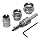Greenlee 655 Kwik Change Stainless Steel Hole Cutter Kit, 5 Piece