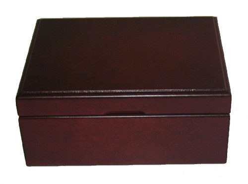 Cherry Stained Wooden Jewelry Gift Box