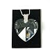 40mm Clear Heart, Crystallized Swarovski, 18