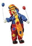 Clown Figurine Music Box With 2 Balloons