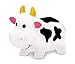 DolliBu CoTa Global Bath Buddies Black and White Cow - 3 Inch - Squirter Bath Toy, Toys For Babies, Their Little Hands Can Hold. Made of Non-Toxic Material -Item #2793