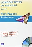 London tests of English. Level 3, Past papers, overprinted answers