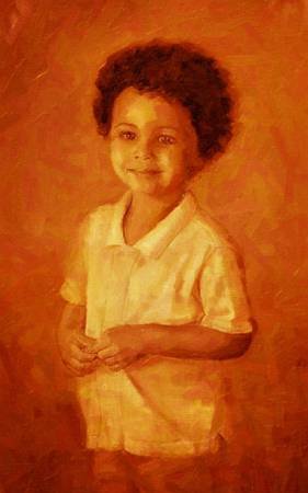 Custom Order #P1-FXF, Oil on Canvas, Custom Painting of The Person You Love, For 1 Person of Customer's Choice, Style: Photo-Realism, with Signature Text 