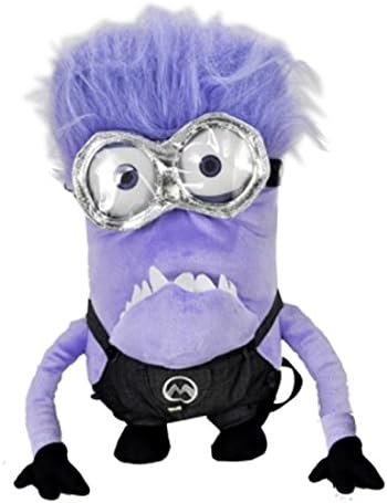 Despicable Me Purple Minion Plush Doll 16 Inch Backpack 2 Eye Devil Costume Bag-ah