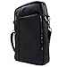 Snugg Tablet Bag, Leather Crossbody Shoulder 12.9” Inch Tablet Bag [Soft Interior] for iPad, Samsung Tab, Google Pixel C, Surface Pro, MacBook Air - Black