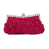 LadyGirl Knit-Style Prom & Party Evening Handbag With Crystals, Clutch Bag, Gift Ideas--Colors Various, Price/Piece