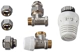 Honeywell TRV15AHLF Installations Set ECK Ventil DN15 f&uuml;r Standard Heizk&ouml;rper