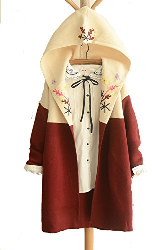 (フアングー)huanggu 緩いニット 長袖シャツ セーター コート 保温 トップス トレンディ 秋物 秋冬 ロング カジュアル 切り替えワンピース チュニック ニット レディース ニットワンピース