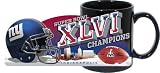 New York Giants Superbowl Super Bowl XLVI 46 Champions Black Ceramic Coffee Mug