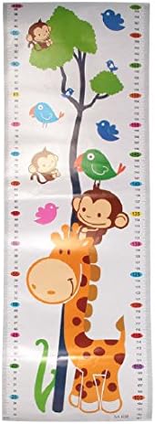 1Pc Height Chart Growth Measure Decal Wall Sticker For Kids Removable Pvc Cartoon Art Mural Children