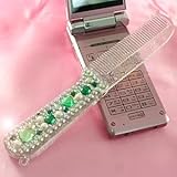 デコレーション<br>折りたたみジュエルコーム<br>グリーン　SC130709