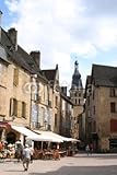 Wallmonkeys Peel and Stick Wall Decals - French Village Square Sarlat - 72