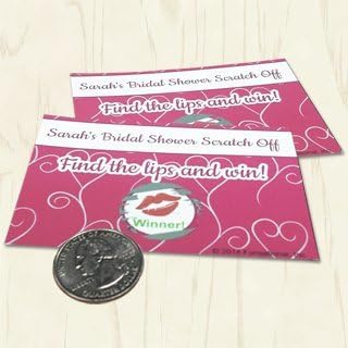Bridal Shower Scratch Offs - Pink Hearts - Funsational Game