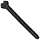 Nylon 6/6 Hex Bolt, Metric, Hex Head, Slotted Drive, Metric Threads, M2-0.4 Thread Size, 16mm Length, Fully Threaded, Made In US, Pack Of 100