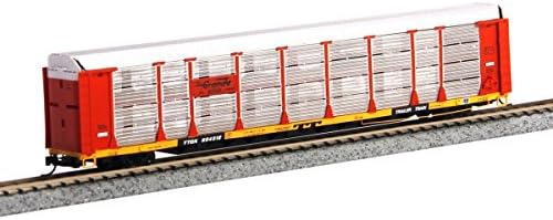 Red Caboose - Denver & Rio Grande Western #604582 Bi-Level Auto Rack - Ready to Run - N Scale