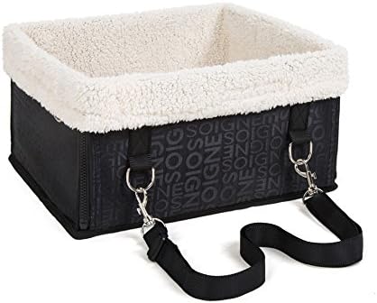 Hmcity Pet Car Seat Outdoor Console Lookout Car Secure Safety Travel Seat- Lookout I Medium (Black)