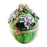Lady Bug on Watermelon Jeweled Trinket Box