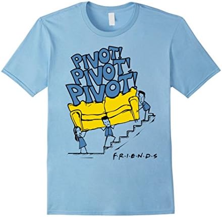 Men's Friends shirt : Pivot pivot pivot Medium Baby Blue