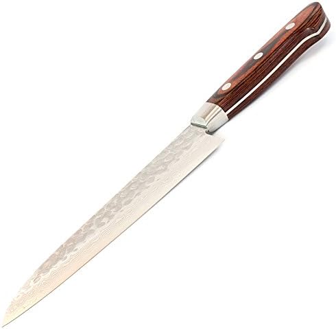 Japanese Hammered Damascus Steel 7" Gyuto Chef Knife