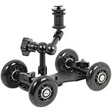 XCSOURCE&reg; Professional Tabletop Dolly Skater + 7'' Magic Arm for Digital SLR Cameras & Video Camcorders (Canon 5d mark II 5d mark 3 III 60D 600D 650D Nikon D800 D600 D7000 D5200 D5100 D3200 D3100 D3000) LF150