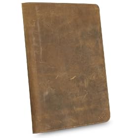 OCTO Vintage Leather Kindle DX Book Cover with Hinge (Fits 9.7" Display, Latest Generation Kindle DX)