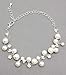 Accessoriesforever Bridal Bracelet Crystal Rhinestone Pearl White