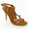 Ladies Fringe / Tassle and Stud Strappy Sandals