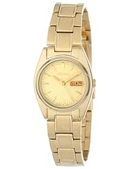 Seiko Womens SXA122 Functional Gold-Tone Stainless Steel Watch