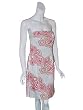 ROBIN JORDAN Flower Print Strapless Dress