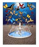 Butterfly Fountain Photographic Poster Print by David Rickerd, 16x20