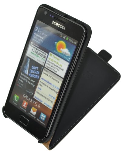 Suncase Flip-Style Tasche f&uuml;r Samsung Galaxy S2 i9100 schwarz Preisvergleich