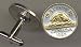 Unique 2-Toned Gold on Silver Canadian Beaver, Coin Cufflinks