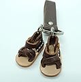 Miniature Handmade Genuine Leather Shoes Key Chain Key Ring Key holder