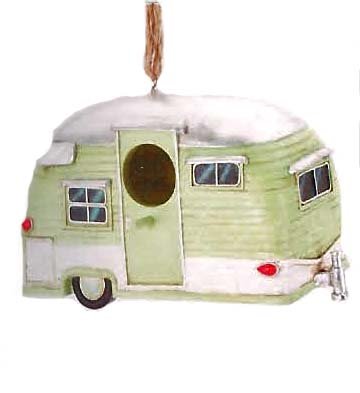 Retro CAMPER BIRDHOUSE trailer RV outdoor